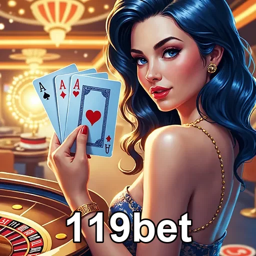 Imagem do cassino do 119bet mostrando jogos de azar e destaque para o site 119bet.